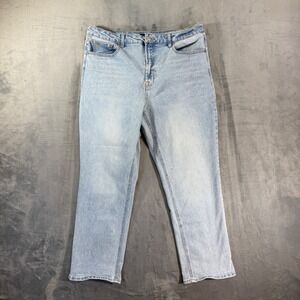 FRYE Straight Jeans Women's Size 12/31 Blue Light Wash Denim Pants